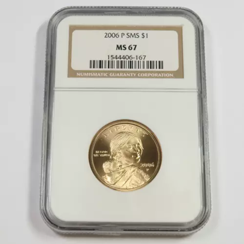 2006 P SMS NGC MS67 - Sacagawea (Native American) Dollar $1 US Coin #47910A