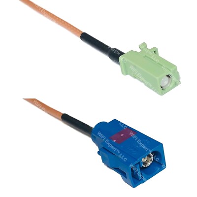RG316 Avic Green Pioneer Jack to Fakra C Female RF Cable Rapid-SHIP LOT