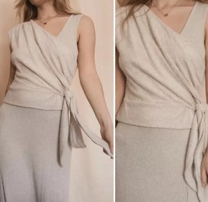 celena draped midi dress