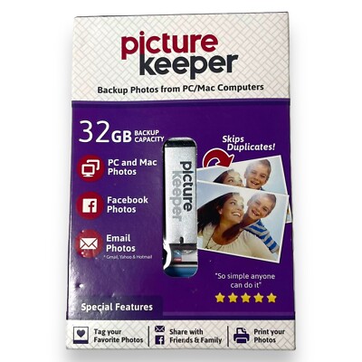 Picture Keeper Connect 32GB Brand New And Sealed Back Up Photos PC & Mac PK32