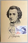 FRANCE FREDERIC CHOPIN 3F80 SUR TAXE POST CARD MAXIMUM FIRST DAY 1999