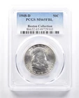 1948-D Franklin Half Dollar Boston Collection MS65 FBL PCGS *2444