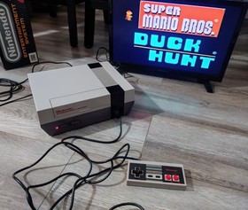 1989 oval seal Action Set complete in box original Nintendo NES