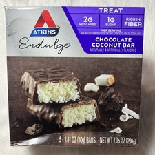 Atkins Chocolate Coconut Bar 5 Pack Exp March 17th 2026