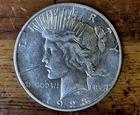 1923-S Peace Dollar Circulated 90% Silver