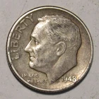1948 P ROOSEVELT DIME in circulated condition