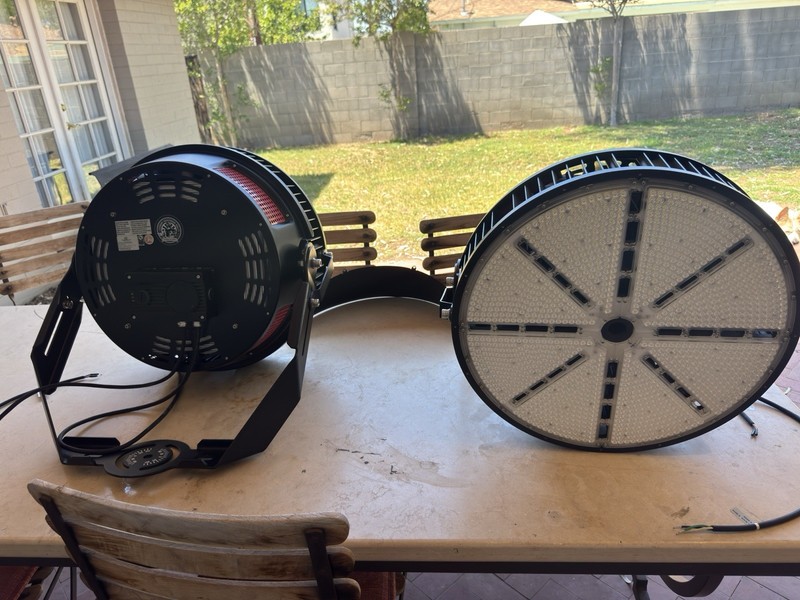 Pair of RuggedGrade StadiumPro III 1200W LED Sport Stadium Flood Light Fixtures