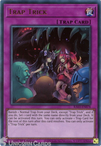 RA03-EN078 Trap Trick : Ultra Rare 1st Edition YuGiOh Card