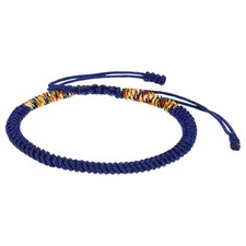 Lucky Handmade Braided Rope String Bracelet, Protection Bracelet, Purplish Blue