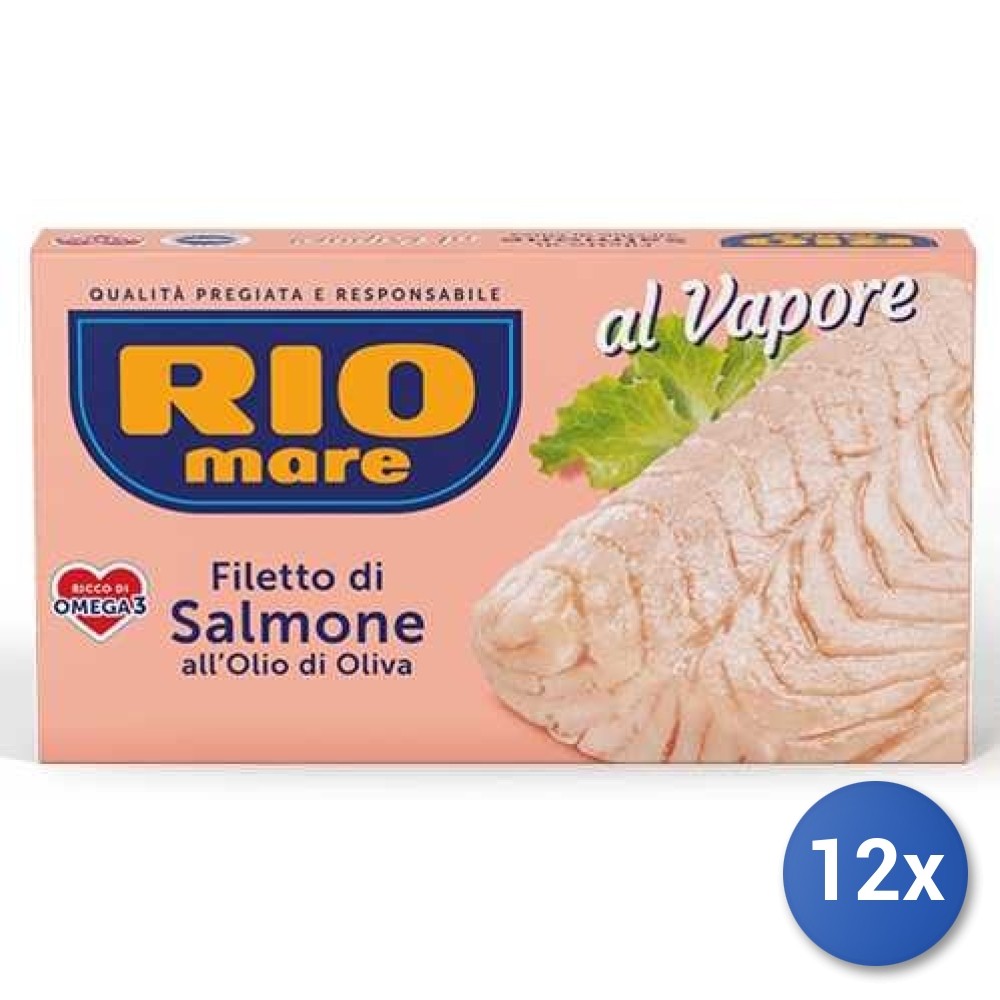 12X Multipack Rio Mare Salmon 150G Olive Oil