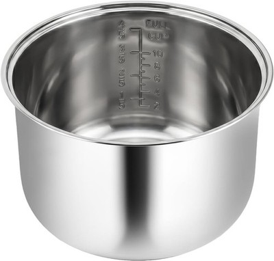 Stainless Steel Inner Pot Compatible with AROMA Rice Cooker 20-Cup (Cooked) /