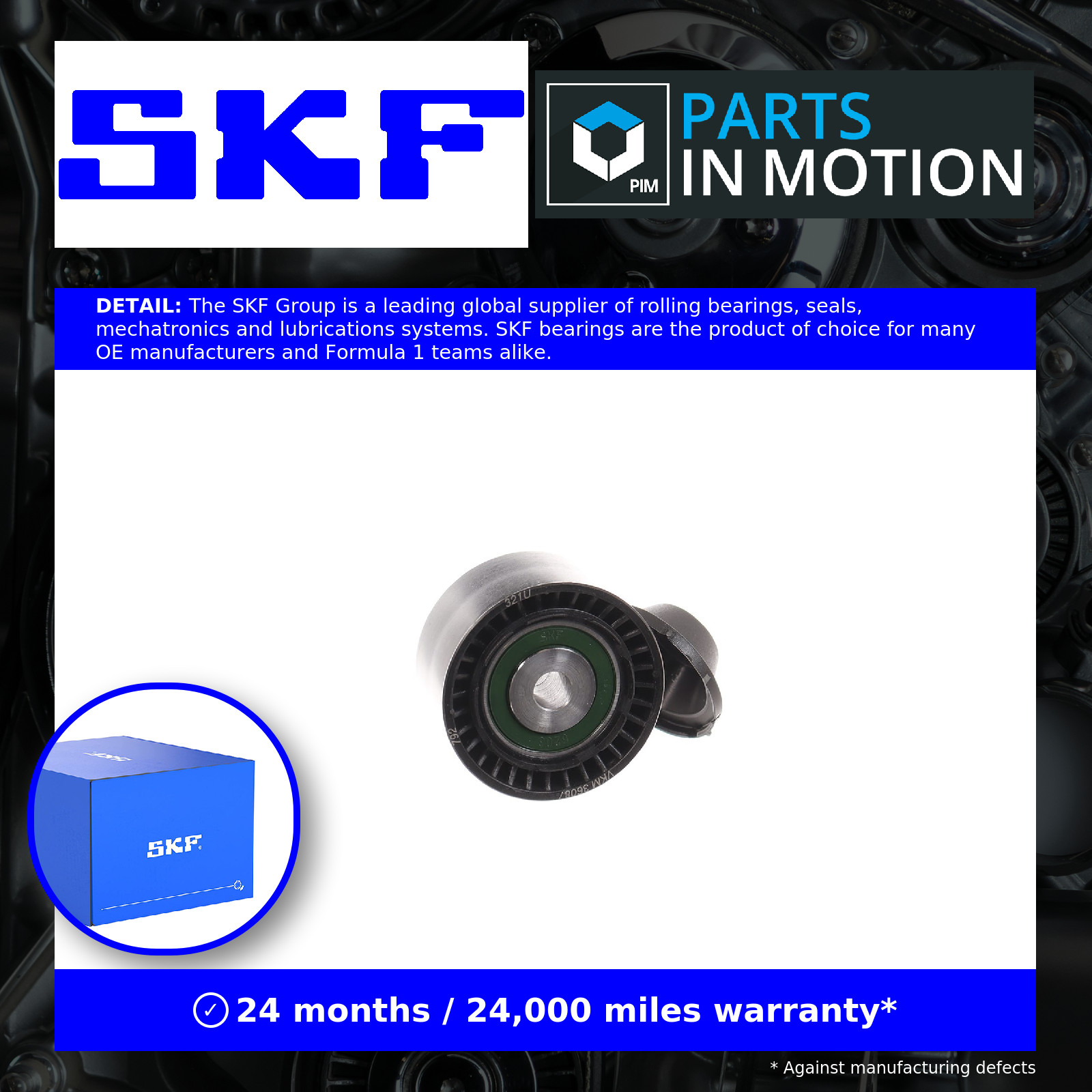 Original SKF Idler/Guide Pulley V-Belt VKM 36087 For Dacia Fiat - Image 6