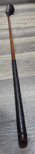 Antigua cuchara de palos de golf vintage Columbia con eje de madera de nogal americano - Imagen 13 de 14