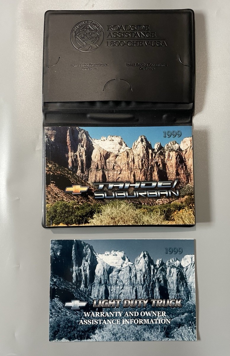 1999年 Tahoe/Suburban⭐︎車載マニュアル 1999 Chevrolet Tahoe / Suburban Owners Manual & Warranty