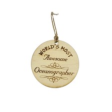 Worlds most Awesome Oceanographer - Ornament