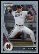 2021 Panini Prizm Draft Picks #PDP14 Will Bednar Base Autographs Silver Prizm