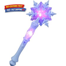 Snowflake Wand: Princess Light Up Glow Wand for Christmas Halloween Party Sup...