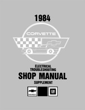 1984 Corvette Electrical Troubleshooting Shop Manual Supplement