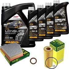 MANN Inspektionspaket 9L MANNOL Longlife 5W-30 f�r BMW E61 535d E60 E64 635d