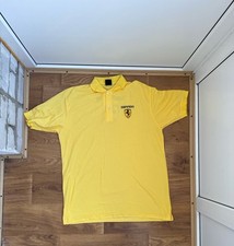 Vintage 1999 Official Ferrari F1 Team Racing Polo Shirt  Yellow XL block core