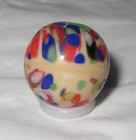 Czech Bullet Mold Confetti Guinea-Like Marble / Bead - 11/16" of an inch - NM — photo 9