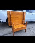 Pine Tilt Top Tavern Table Settee 19th Century (E) — photo 1