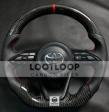 Toyota GR Yaris GR Corolla Real Carbon Fiber Steering Wheel 2020-2024 Custom JDM
