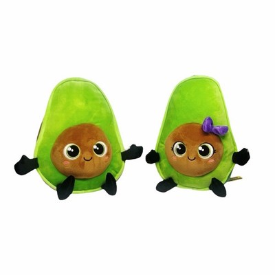 2er Set - Mr & Mrs Avocado Squashy Plüschtier Kuscheltier Stofftier ca. 21cm NEU