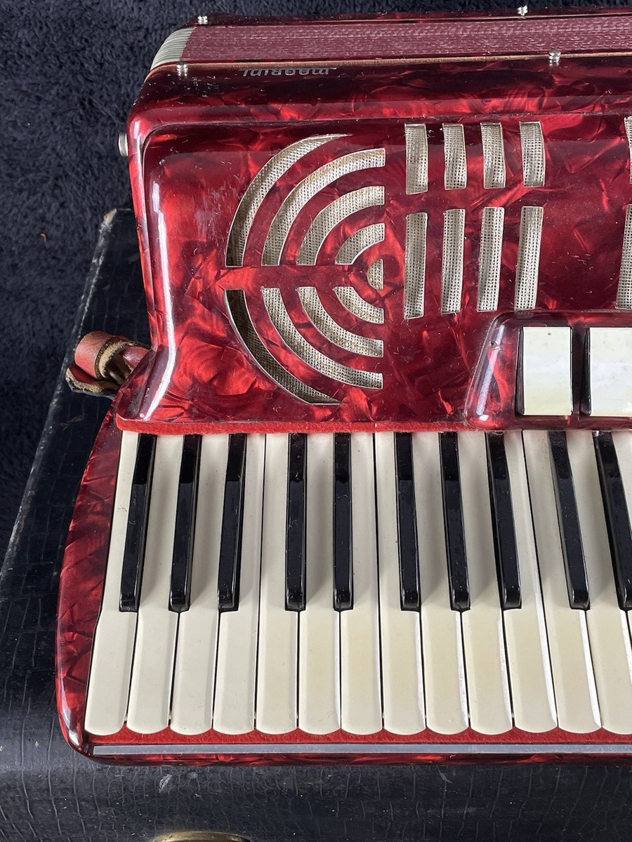 Magrini Accordion Red Castelfidardo Italy - 41 Key / 120 Bass