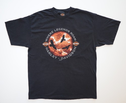 Vintage 2000 Where Legends Roam Big Moose Harley-Davidson Men's XL T-Shirt