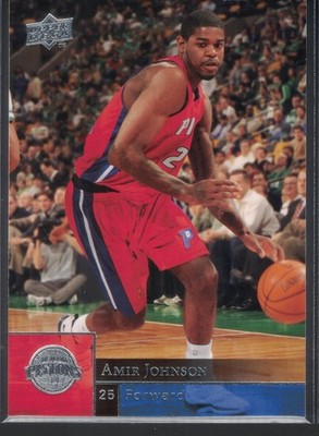 2009-10 Upper Deck Amir Johnson #51 Detroit Pistons