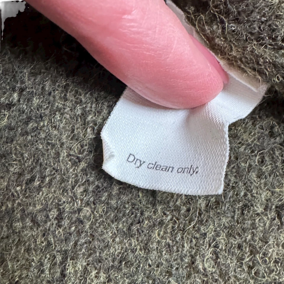 J Crew Mens XL 100% Shetland Wool Crew Neck Pullover Heavy Sweater Dark Green - Image 3 of 4