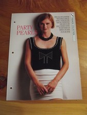 CROCHET PATTERN PARTY PEARLS FASHION COLLECTION CREATIVE NEEDLES *GREAT*