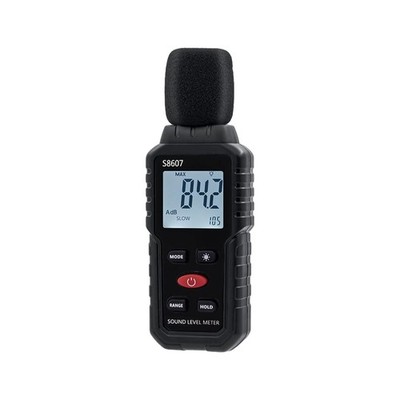 Digitaler Schallpegelmesser mit LCD Display 30-130 dB Messbereich