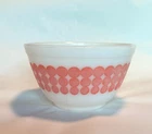 Vintage Pyrex 401 Orange Polka Dots Mixing Bowl