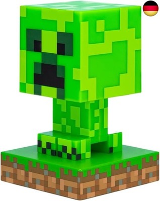 Minecraft Creeper Licht, 3D Lampe - Offiziell lizenziert, Nachtlicht - 12 cm