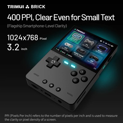 Trimui Brick  128GB KINGSTON SD MEGAPACK 36700+ SPIELE + CASE + Beste FW KNULLI