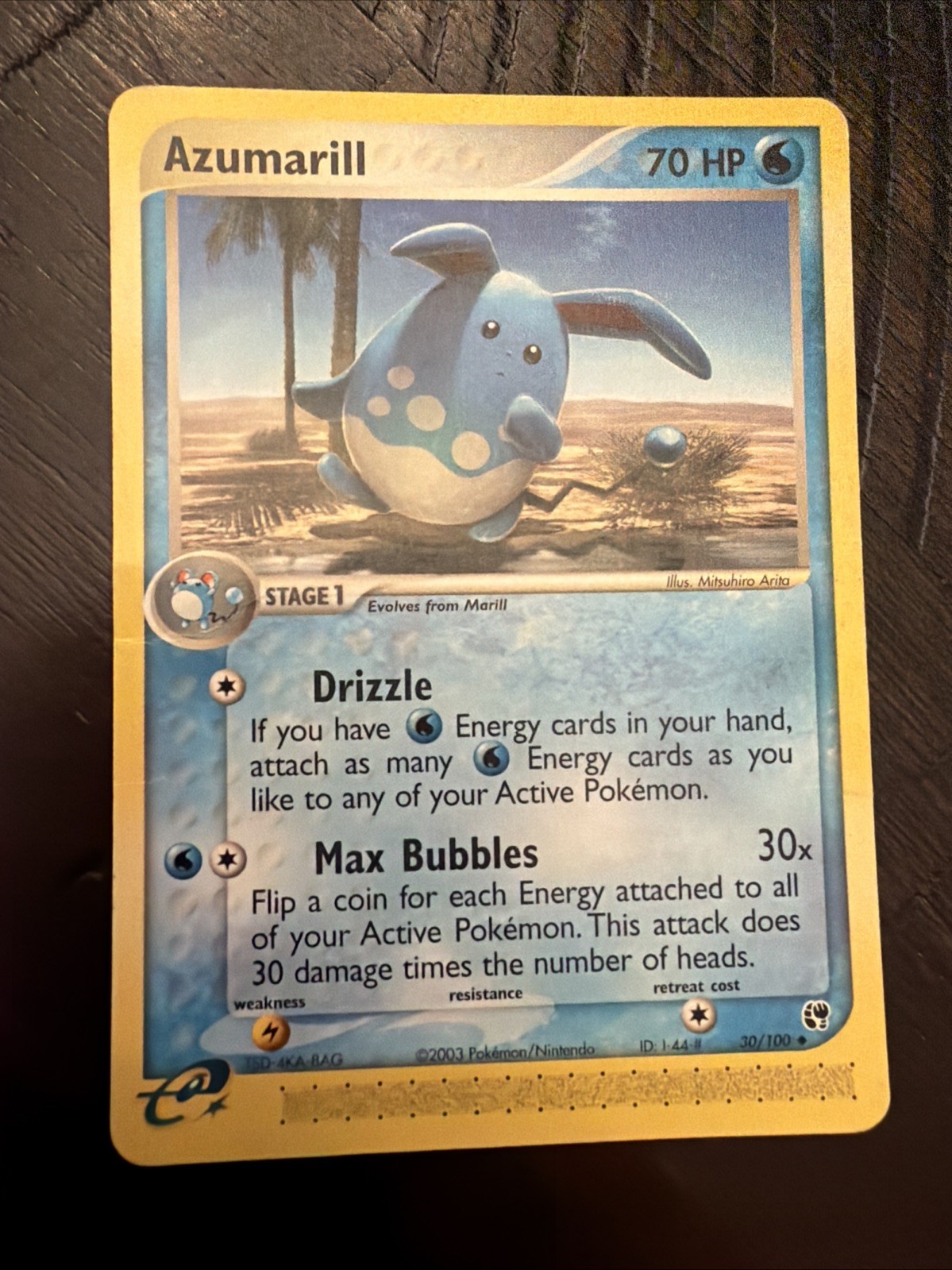 Azumarill 30/100 Sandstorm Regular