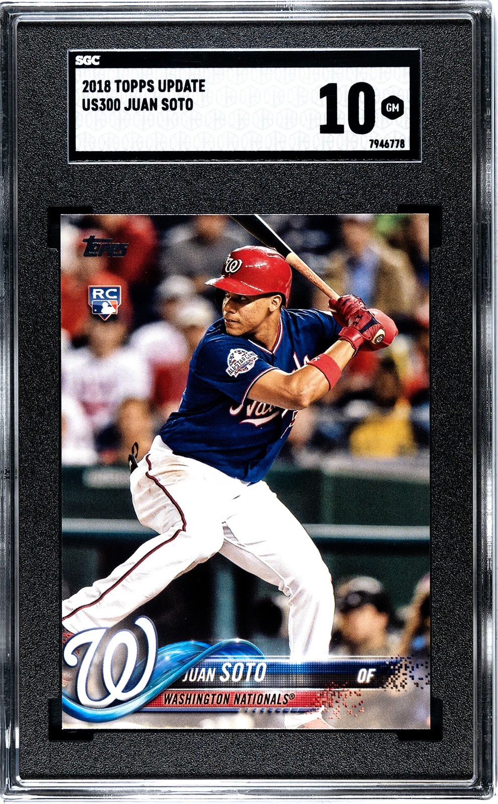 2018 Topps Update #US300 Juan Soto Rookie SGC 10 Gem Mint