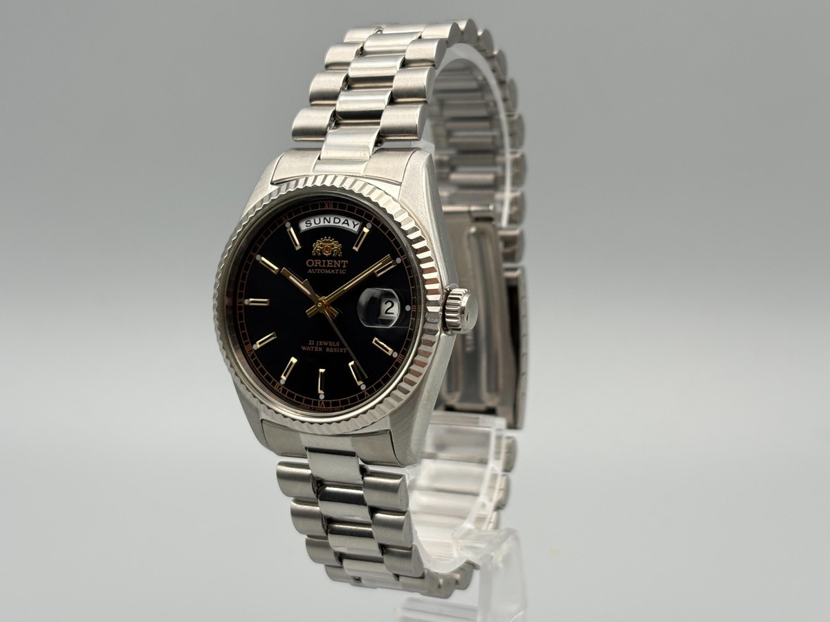 Excellent] Orient President 46E701-91 Day/Date Automatic Watch
