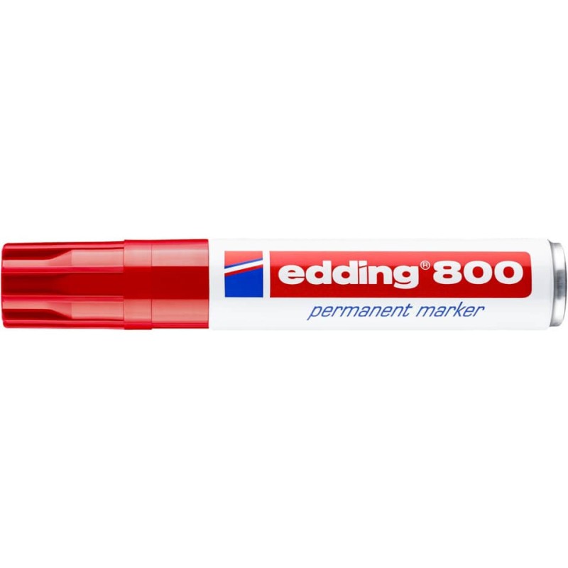 Marcatore permanente edding 800 punta scalpello 4-12 mm rosso E-800 002