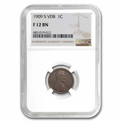 1909-S VDB Lincoln Cent Fine-12 NGC