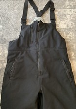 RefrigiWear Insulated Bib Overalls Black Large 0495R Cold Weather Work
