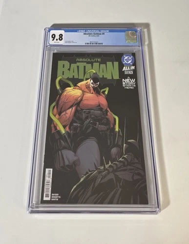 🔥 Absolute Batman #9 CGC 9.8 Grade Cover A 1st Print Nick Dragotta Cover 🔥