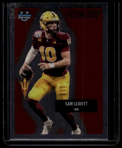 Sam Leavitt [Red Refractor] #55AV-27 2025 Bowman Chrome University 1955 card