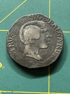 1857 Portuguese-India, Pedro V, 1 Rupia Goa Silver coin