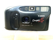 Vtg Canon Snappy AF 35mm Point and Shoot Film Compact Camera Tested NEW Battery