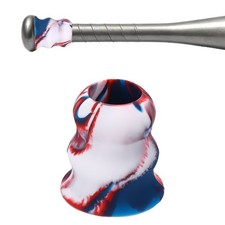 Silicone Bat Taper Bat Knob Taper Softball Grip Non-slip & Dark Blue-Red-White
