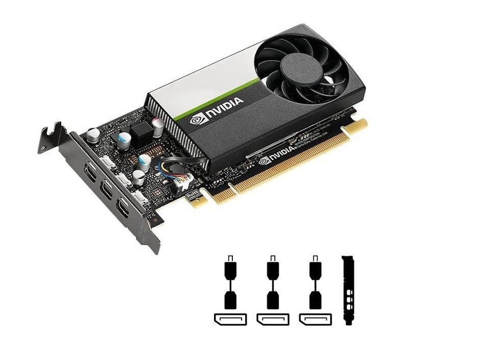2GB HP nVIDIA Quadro T400 3x MDP GDDR6 PCI Express x16 Graphic