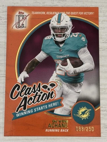 2025 Topps Signature De'Von Achane Orange (RAW)
